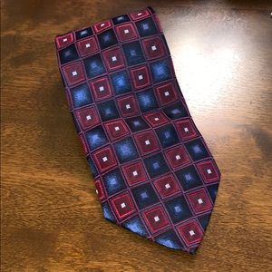 Red and blue Fabio Fazio men’s tie